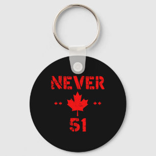 Chaveiro Legal Nunca 51 Estado da rua Canadá Bandeira Funny