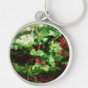 Chaveiro Legal padrão de arte verde-vermelha. Conceito de n