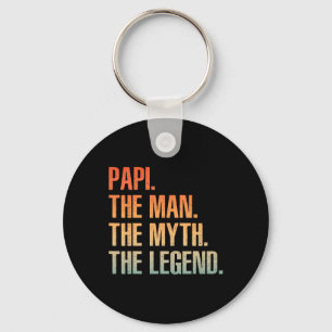 Chaveiro Legal Papi para o Pai masculino Vovô Mito Lenda Fa