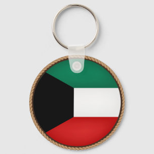 Chaveiro Legal selo de bandeira do Kuwait