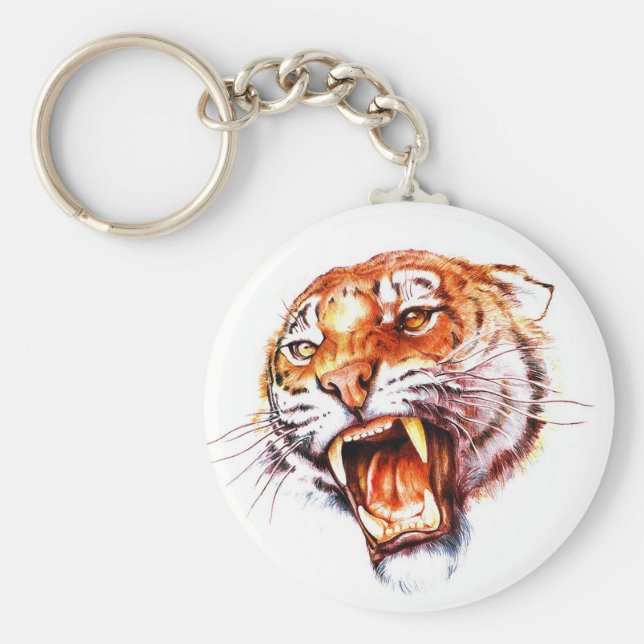 Chaveiro Legal símbolo de tatuagem de desenho animado cabeç (Frente)