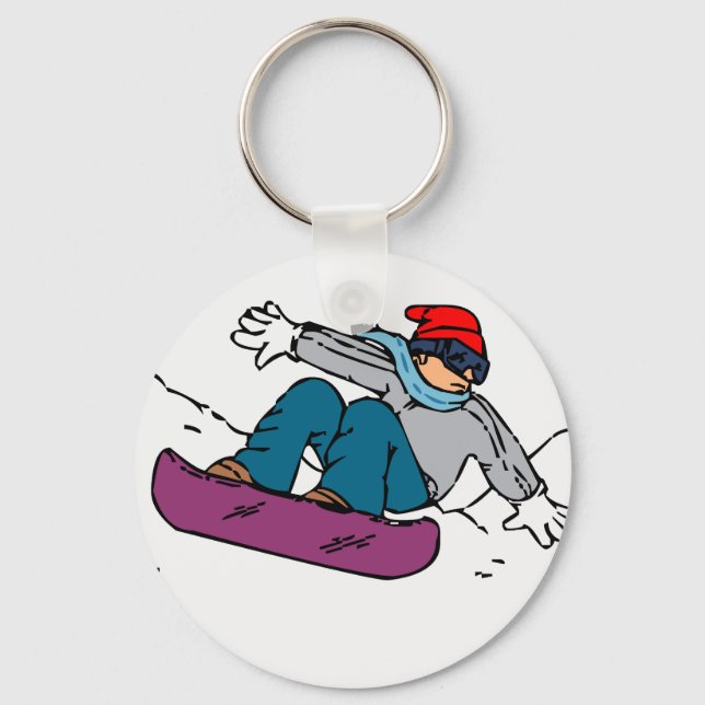 Chaveiro Legal Snowboarder | presente de snowboard | Amor d (Frente)