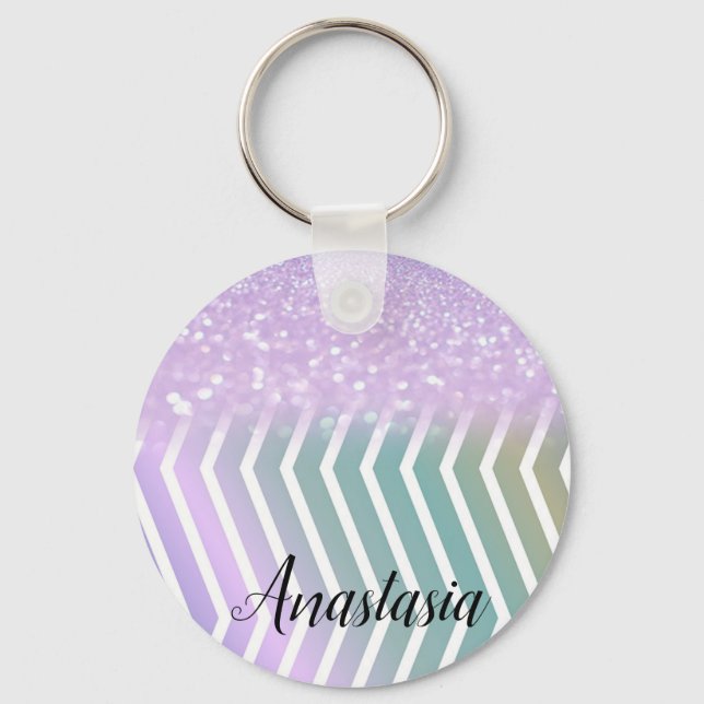Chaveiro Legal Trendy Purple Glitter (Frente)