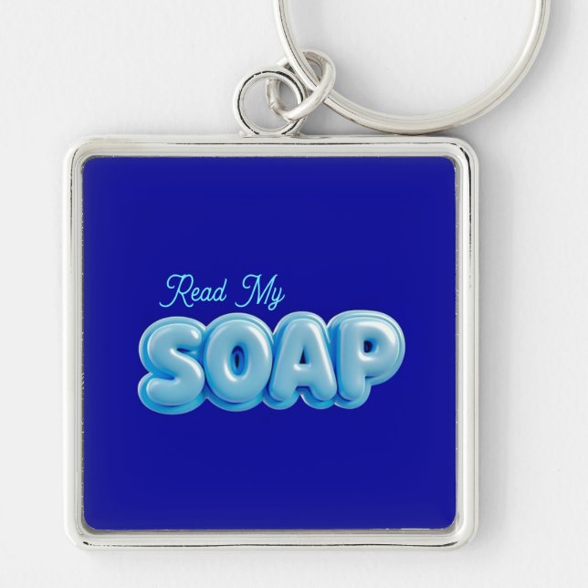 Chaveiro "Leia meu SOAP" Pulseira Azul (Frente)