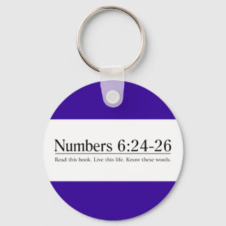 Chaveiro Leia os números da Bíblia 6:24-26