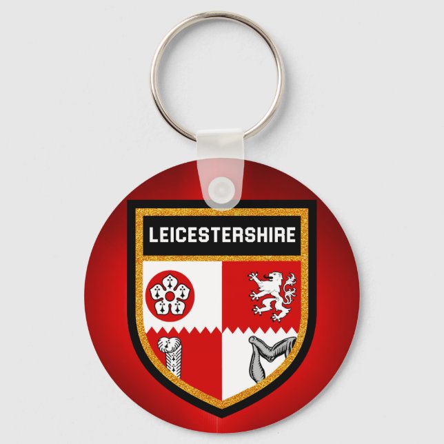 Chaveiro Leicestershire Flag (Frente)