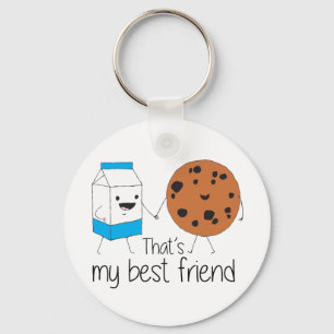 Chaveiro Leite e Cookies Melhores Amigos BFF