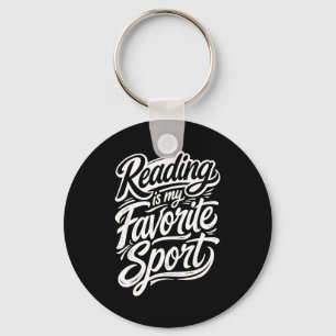 Chaveiro Leitura engraçada é esporte favorito para bibliote