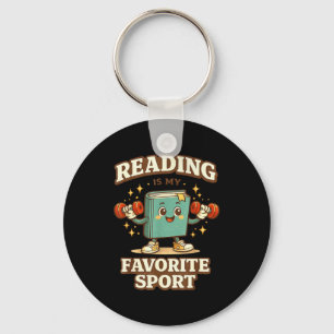 Chaveiro Leitura engraçada é o esporte favorito do amante d