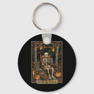 Chaveiro Leitura Engraçada Em Paz Skeleton Halloween Lido N