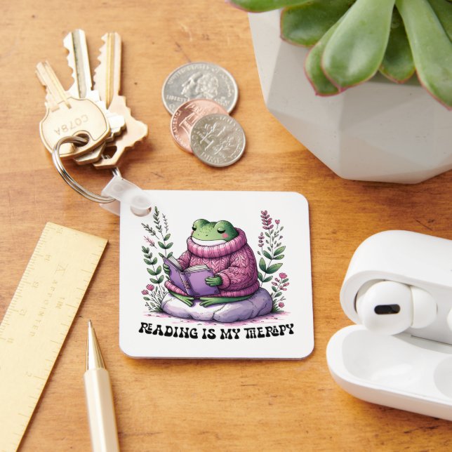 Chaveiro Leitura Rã É Minha Terapia (Mesa)