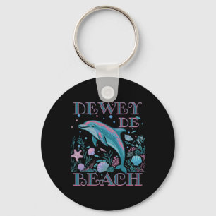 Chaveiro Lembrança Colorida da Praia de Dewey Beach do Aman