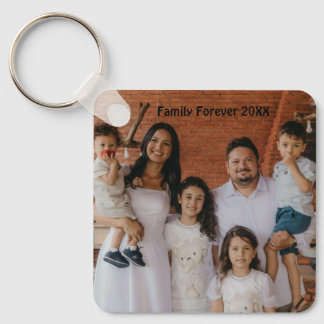 Chaveiro Lembrança de Círculo de Alumínio com Foto de Famíl