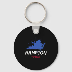 Chaveiro Lembrança de Férias com Manchas de Tinta Hampton V