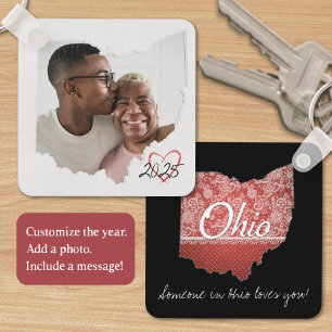 Chaveiro Lembrança de Momentos Diários da Família de Ohio