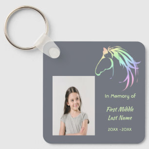 Chaveiro Lembrança Memorial Cristã Arte de Cavalo Pastel