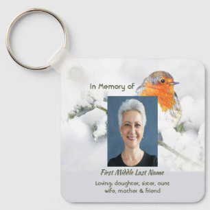 Chaveiro Lembrança Memorial Cristã do Pássaro Robin Inglês