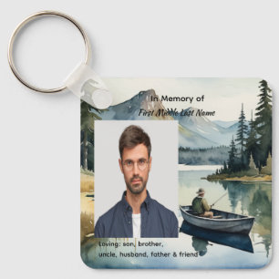 Chaveiro Lembrança Memorial Cristã Lago de Pesca no Barco