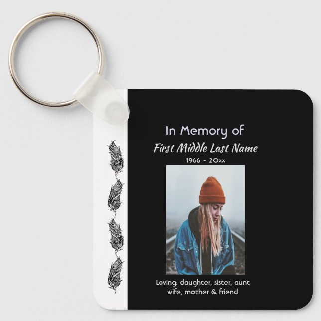 Chaveiro Lembrança Memorial Cristã Pena Tribal Boho (Frente)