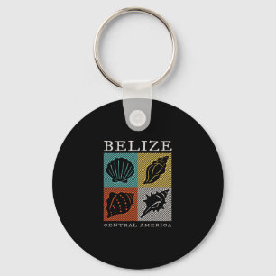 Chaveiro Lembrança Retro Belize Concha Marinha Vintage Home