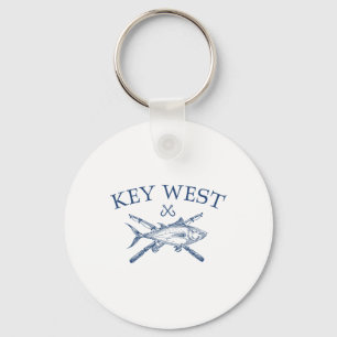 Chaveiro Lembranças de Key West Flórida Pesca Vintage 