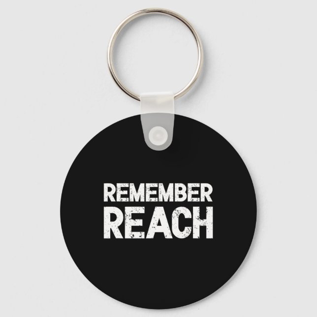 Chaveiro Lembre-se do Alcance - Design Sentimental para a E (Frente)