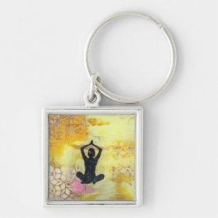 Chaveiro Lembro-me de Meditar a Cadeia-Chave da Garota Yoga