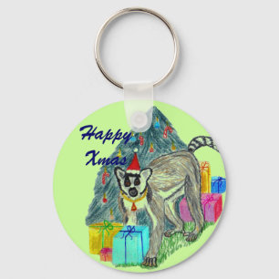 Chaveiro Lemur de Natal