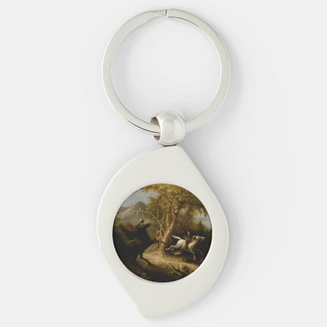 Chaveiro Lenda do Cavaleiro Sem Cabeça Fantasma do Hallowee (Frente)