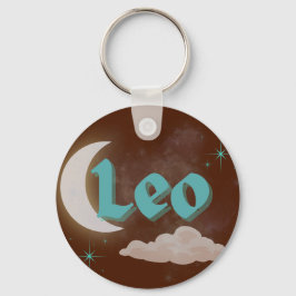 Chaveiro Leo Celestial Aestético Dreamy Moon Stars