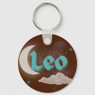 Chaveiro Leo Celestial Aestético Dreamy Moon Stars