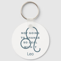 Leo Zodiac Sinal Diversão Citação Texto Azul Anive