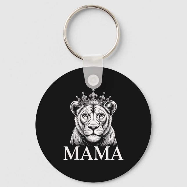 Chaveiro Leoa Mamãe Leão Animal Leoa Mulheres Leoa  (Frente)