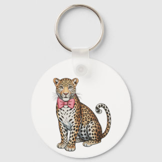 Chaveiro Leopard Pink Coquette Bow Girly Sublimation Art