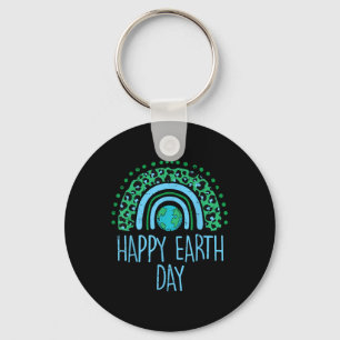 Chaveiro Leopardo-arco-íris Feliz Dia da Terra Cachorro