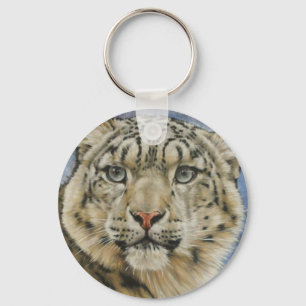 Chaveiro Leopardo de neve da baga