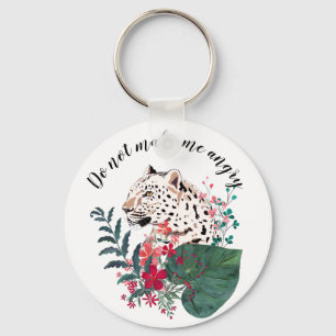 Chaveiro Leopardo, foca-leopardo, floral, botânico,