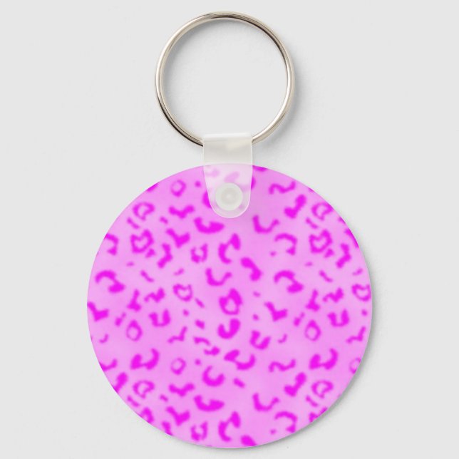 Chaveiro Leopardo rosa (Frente)