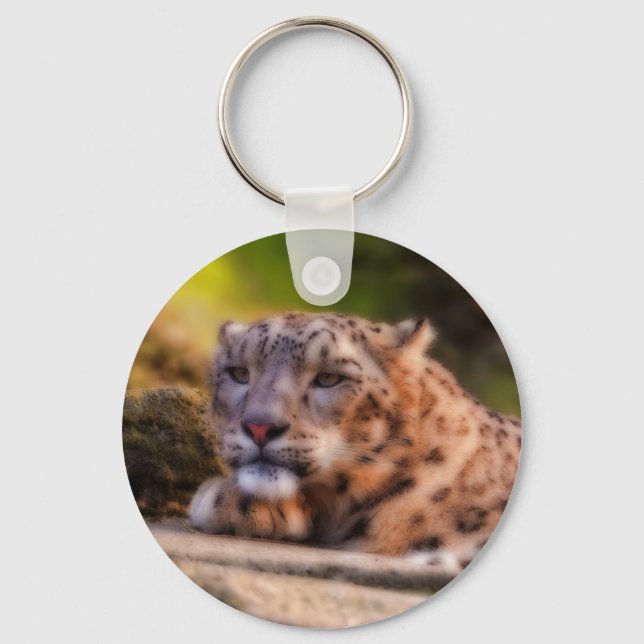 Chaveiro Leopardo solto (Frente)