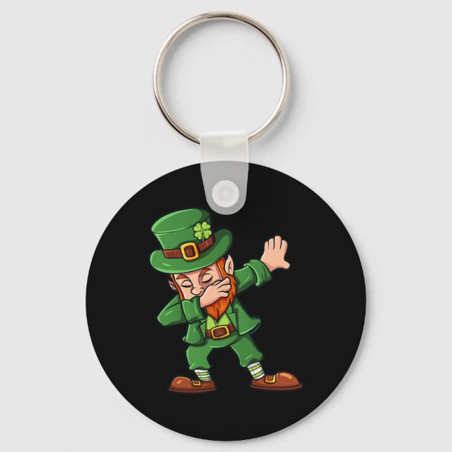 Chaveiro Leprechaun Dançando St Patrick's Day Dança Meninos (Frente)