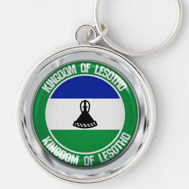 Chaveiro Lesoto Round Emblem (Frente)