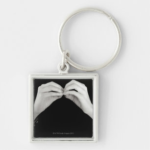 Chaveiro Letra de assinatura b do homem no linguagem