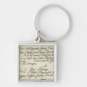 Chaveiro Letra de George III a seu avô