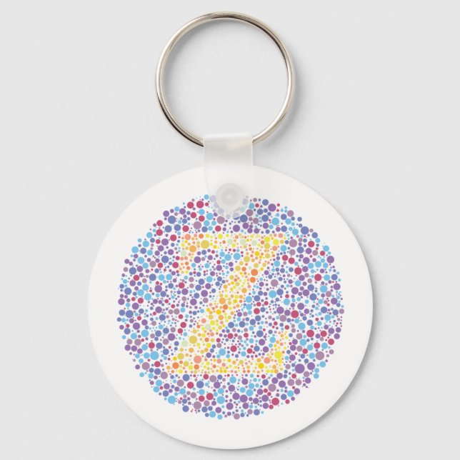 Chaveiro Letra de teste "Z" (Frente)
