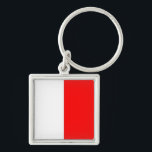 Chaveiro Letra náutica de bandeira marítima internacional<br><div class="desc">Sinal marítimo internacional - letra h marinho náutico</div>