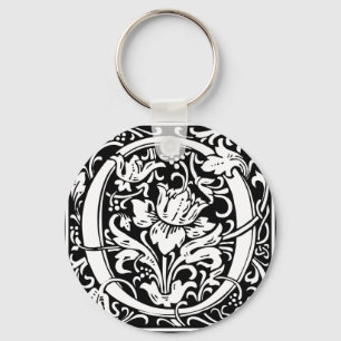 Chaveiro Letra O Monograma Medieval Arte Nova
