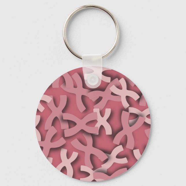 Chaveiro Letra X rosa (Frente)