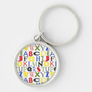 Chaveiro Letras coloridas de Megan Meagher