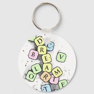 Chaveiro Letras do Scrabble