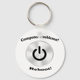 Chaveiro Letras pretas dos problemas do computador